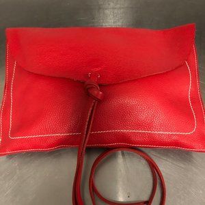 Zara crimson clutch